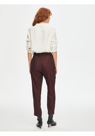 Faik Sönmez Beli Lastikli Comfort Fit Stretch Dokuma Pantolon 69492 U6949242 Mürdüm