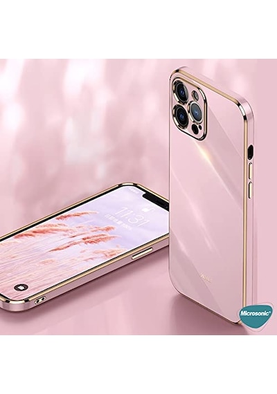 Için Kılıf Olive Plated Pembe 12 İle Uyumlu Kılıf - Pembe