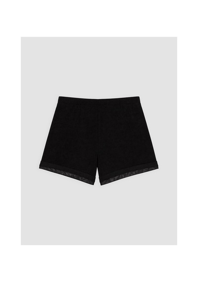 Lcw Dream Siyah V Yaka Kadın Şortlu Pijama Takımı