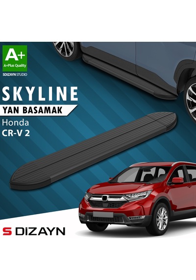 S-dizayn Honda Cr-v 5 Skyline Siyah Yan Basamak 173 Cm 2018-2022 A+ Kalite