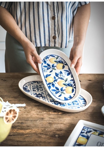The Mia Odore Di Limone Oval Servis 2li 29 Cm Odl0013