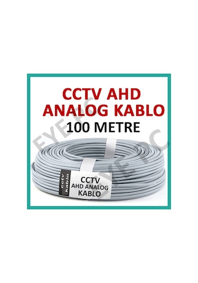 100 Metre Kamera Montaj Kablosu 0.22Mm Cctv Ahd Anaolog