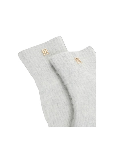Tommy Hilfiger Th Elevated Chıc Gloves Kadın Gri Atkı Bere Eldiven - Aw0aw19132