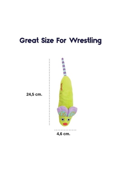 Mightie Mouse Catnipli Hışırtılı Peluş Kedi Oyuncağı