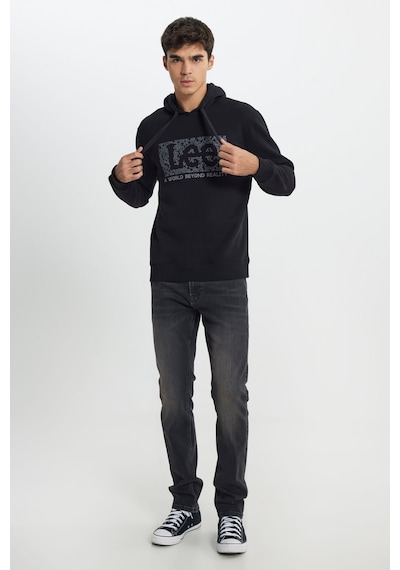 Lee Regular Fit Normal Kesim Siyah Erkek Sweatshirt Siyah