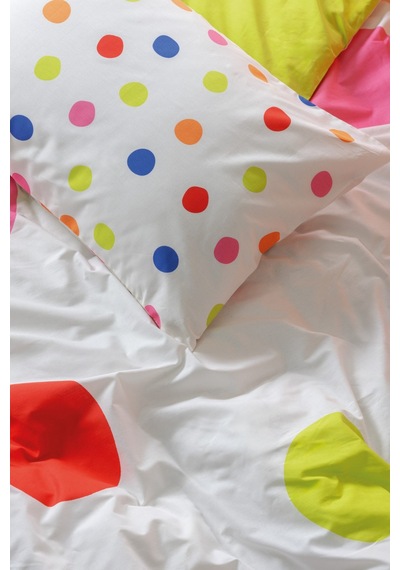 Cotton Box Modeline Çift Kişilik Nevresim Takımı Dotsy Turuncu