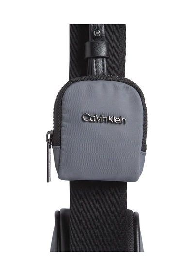 Calvin Klein Ck Est. Nylon Cube R Erkek Gri Omuz Çanta