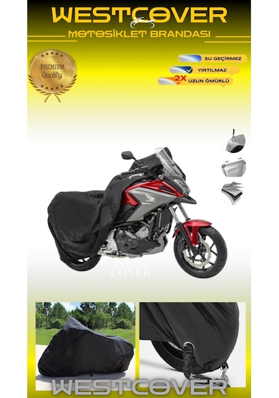 Stmax Elit 960 Motosiklet Brandası Siyah Arka Çanta Ve Kilit Uyumlu