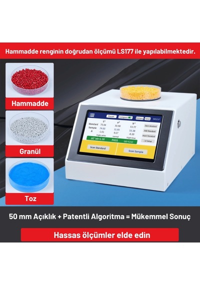 Ls177 Masaüstü Renk Ölçer Toz, Granül Ve Opak Sıvılar İçin