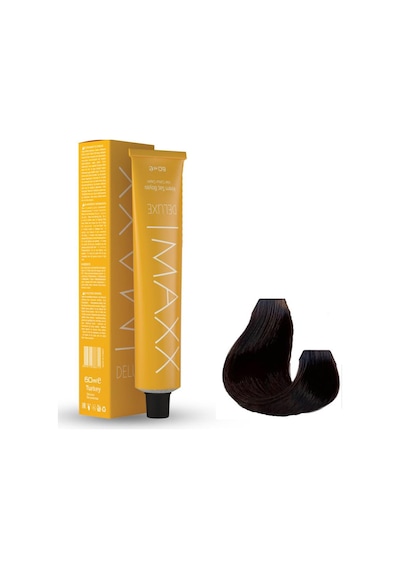 Maxx Deluxe Tüp Boya 6.1 Küllü Yoğun Kumral 60 Ml X 3 Adet + Sıvı Oksidan 3 Adet