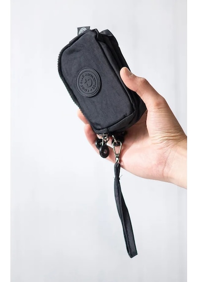 İmaks Mini Boy Krinkıl Bileklik Omuz Askı Çanta Bozuk Para Cüzdan 3041 Siyah