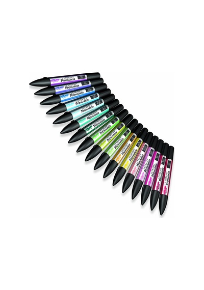 Letraset Promarker Twin Tip Ice Grey 4 Kurşun Kalem İki Uçlar Cok Renkli
