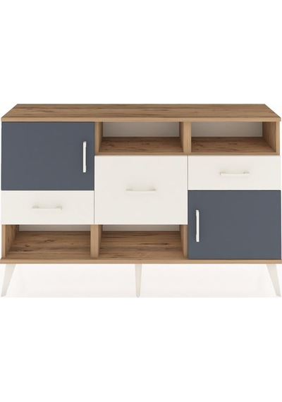 Arges Konsol 3 Raflı 3 Çekmeceli 2 Kapaklı 132x30x83 Çam-antrasit/aytaşı Antrasit/aytaşı Arges Konsol 3 Raflı 3 Çekmeceli 2 Kapaklı 132x30x83 Çam-antrasit/aytaşı Antrasit/aytaşı