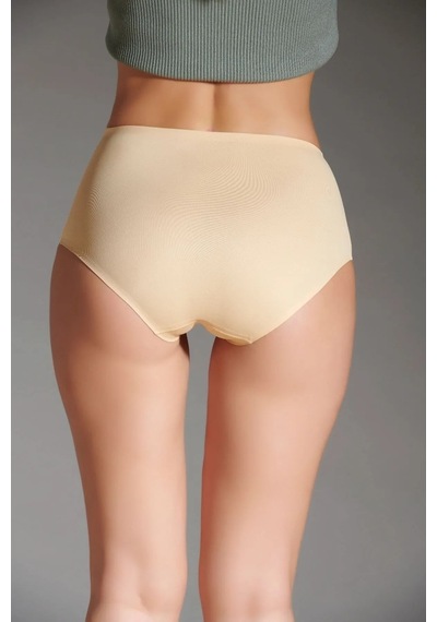 Eros Kadın Lazer Kesim Silikonlu Bato Slip Ten 001
