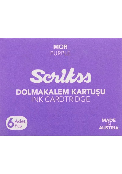 Tr Kartuş Dolma Kalem Kartuşu 6'li Paket Mor Diğer