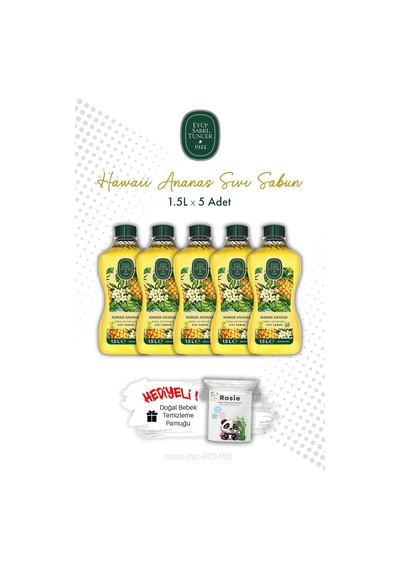 Hawaii Ananas 1.5l Sıvı Sabun X 5 Ve Rosıe