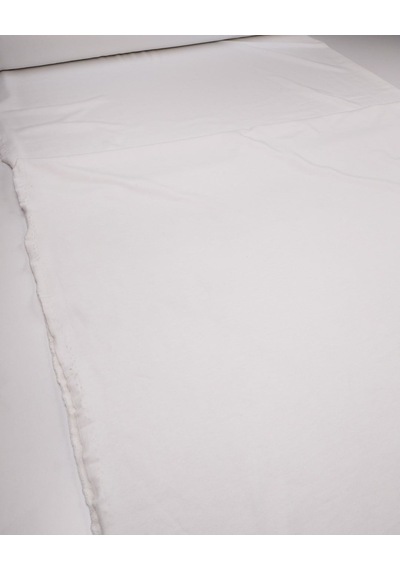 Beyaz 2 İplik Penye Kumaş Pamuksu Yumuşak Sweatlik & Eşofmanlık En: 180cm-11963