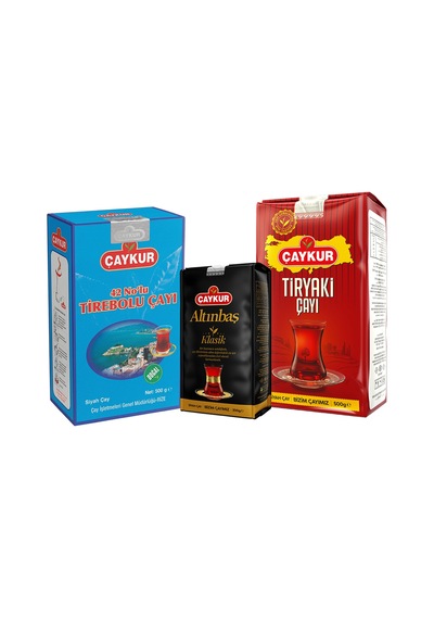 Tiryaki 500gr, Altınbaş 200gr, 42 No Tirebolu 500gr Dökme Çay Paketi
