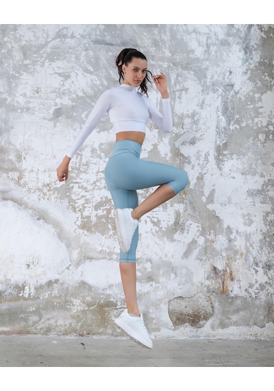 Lismina Toparlayıcı Spor Kapri Tayt Çağla Yeşili