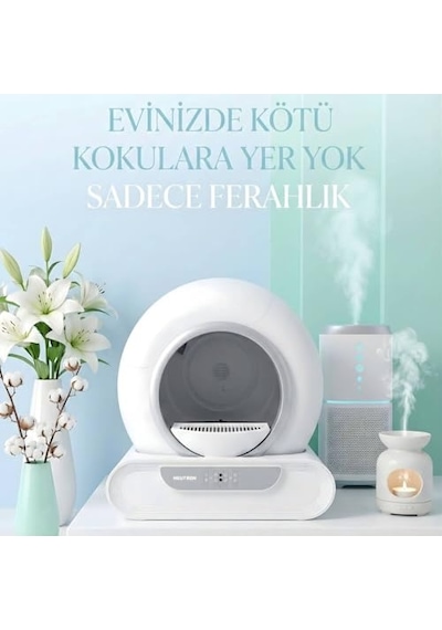 Yeni Nesil Akıllı Kedi Tuvaleti, Otomatik Kedi Tuvaleti, Ntl-pw-65bw Açık Bej