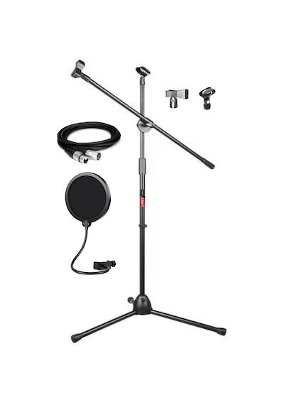 Lastvoice Ms06 Mikrofon Standı + Pop Filtre + Xlr Kablo