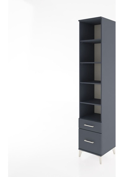 Hyperion Dolap 5 Raflı 2 Çekmeceli 44x44x221 Antrasit-antrasit Antrasit