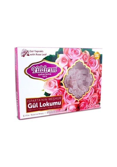 Yıldırım Şekerleme Gül Yapraklı Çifte Kavrulmuş Gül Lokumu 200 G