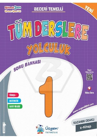 Üçgen Yayınları 1. Sınıf - Tüm Derslere Yolculuk - 2024