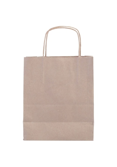 Büküm Saplı Kraft Kağıt Çanta 25'Li 20X10X22