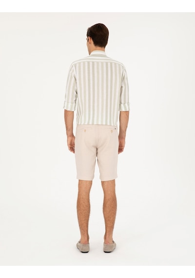 Pierre Cardin Erkek Bej Şort / Bermuda 50285713-vr011 Bej