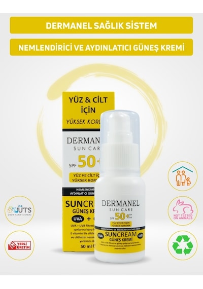 Dermanel İntim Genital Sprey 150 ML + Dermanel Nemlendirici Ve Aydınlatıcı Güneş Kremi 50 ML