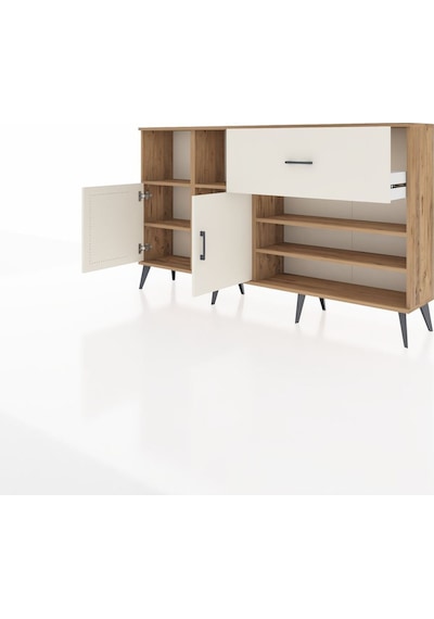 Arges Konsol 6 Raflı Tek Çekmeceli 2 Kapaklı 176x30x99 Çam-aytaşı Aytası - Atlas Çam Arges Konsol 6 Raflı Tek Çekmeceli 2 Kapaklı 176x30x99 Çam-aytaşı Aytası - Atlas Çam
