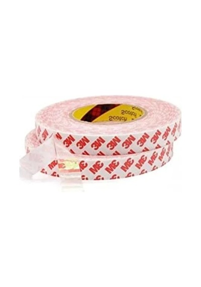 Şeffaf İnce Çift Taraflı Bant, 15 Mm Genişlik, 5 Metre 0,13mm X 48mm X 25mt