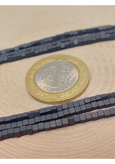 Bileklik Boy Hematit Taşı Dizi 2 2mm 49644 Yarım Dizi 17cm Uzunluğundadır Çok Renkli