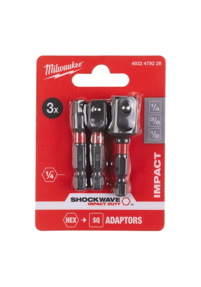 Milwaukee Shockwave Darbe Soket Adaptör Seti 3 Adet