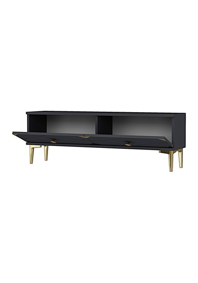 Tsa1297ag Alfa Tv Sehpası Antrasit-gold 120cm