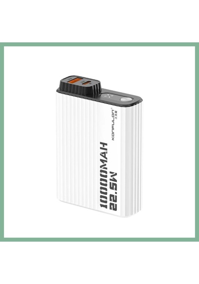 Bşkvirgo Konfulon A40q 10.000 Mah Pd 20w Mini Powerbank - Siyah-beyaz Bsk2026