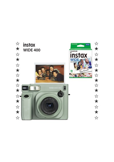 Instax Wide 400 Yeşil Fotoğraf Makinesi Ve 10'lu Film