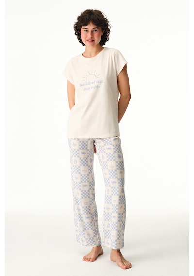 Penti Bej Sun Kissed Pamuklu Tişört Pijama Üstü