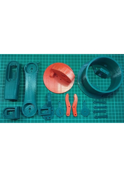 Telefon Kontrollü Büyük Robot Kol Sadece 3D Baskısı