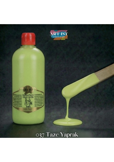 Multisurfaces Hibrit Akrilik Boyalar - 037 Taze Yaprak Ahşap, Taş Tozu, Hobi, Dıy