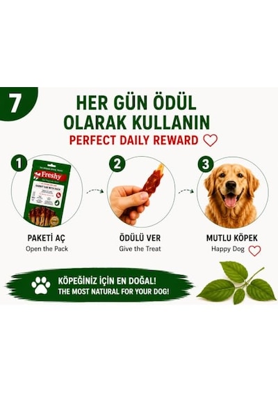 Rabbit Ear Whit Duck Ördek Eti Kaplı Tavşan Kulağı 100 Gr 8'li