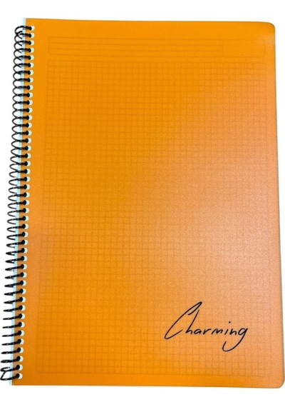 Tokaç A4 Pp Kapak Spiralli 120 Yaprak Defter Kareli Tok-220-turuncu