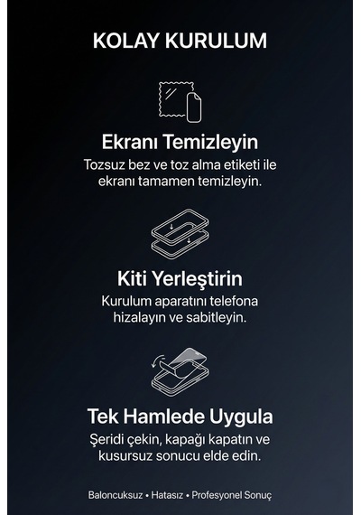 Ultra Clear iPhone 17 Pro - Pro Max Uyumlu Ekran Koruyucu Otomatik Kurulum Kiti 45kg Dayanıklı Hd Şeffaf Temperli Cam - iPhone 17 Pro Max