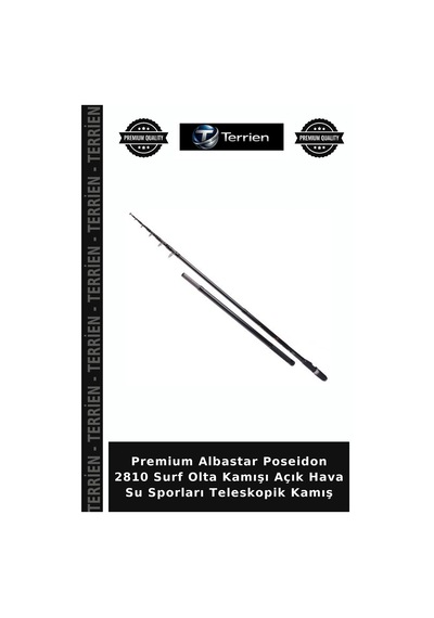 Premium Albastar Poseidon 2810 Surf Olta Kamışı Açık Hava Su Sporları Teleskopik Kamış 420cm