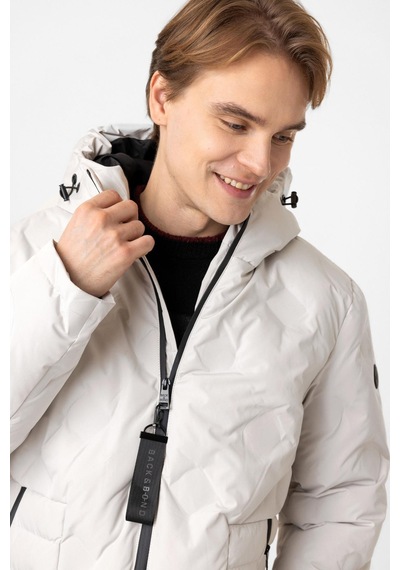 Back And Bond Taş Regular Fit Kapüşonlu Puffer Mont Çok Renkli