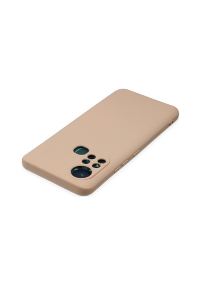 İnfinix Hot 11s Uyumlu Kılıf Nano İçi Kadife Silikon - Pudra