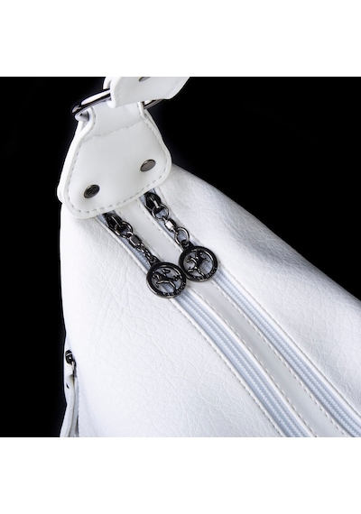 Nas Bag Çok Gözlü Kadın Omuz Ve Çapraz Çanta 33x25 Cm Beyaz Victoria