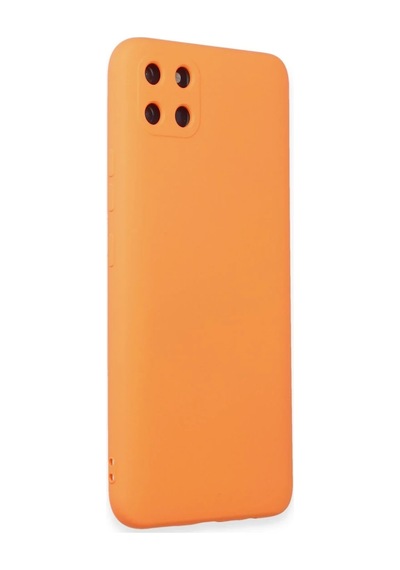 Bezos Realme C11 Kılıf Nano İçi Kadife Silikon - Turuncu Bzs01