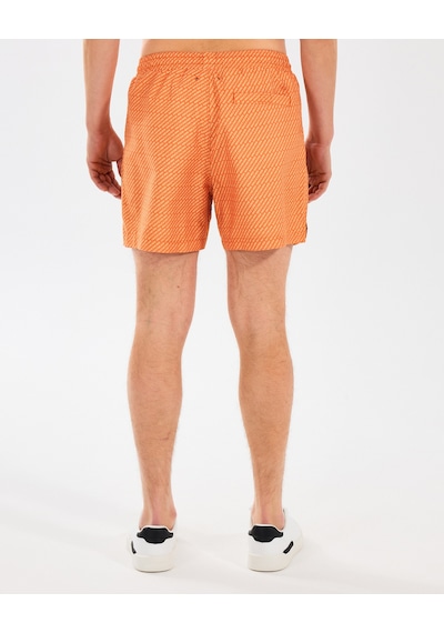 Skechers M 5 Inch Allover Print Swimshort Erkek Turuncu Deniz Şortu S2510008-700 Turuncu